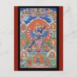 Hevajra Tibetansk Buddhistisk Gudadel Konst Vykort