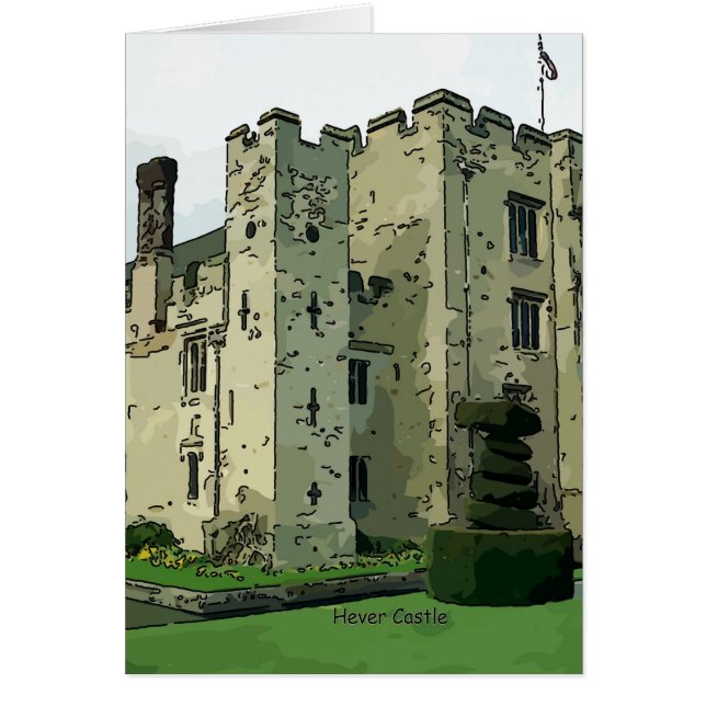 Hever Castle Design 2 Hälsningskort (Framsidan)