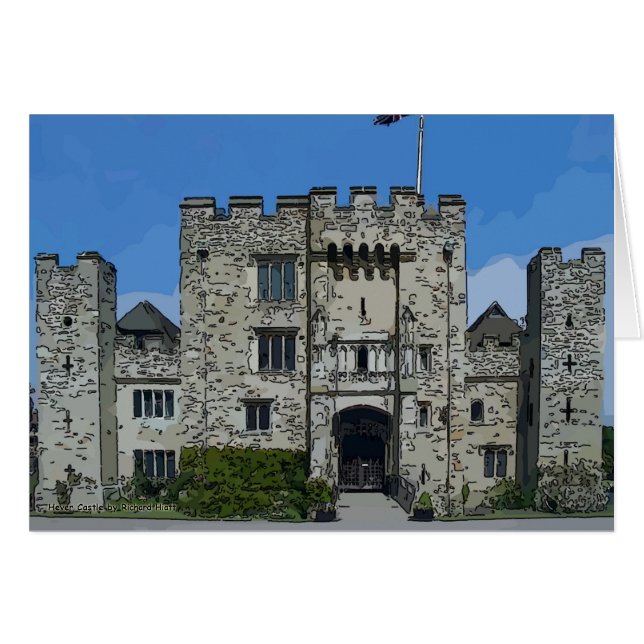 Hever Castle Hälsningskort (Framsidan Horizontal)