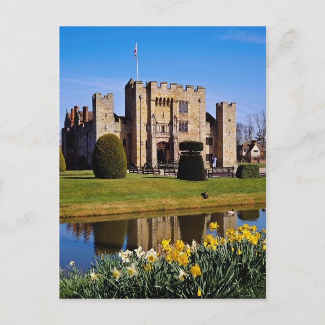 Hever Castle, Kent-blommor Vykort (Framsida)