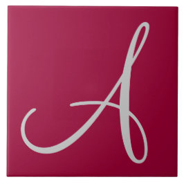Hex 990033 Färg, Monogram keramiskt plattor Kakelplatta
