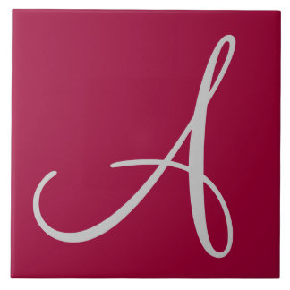 Hex 990033 Färg, Monogram keramiskt plattor Kakelplatta