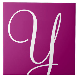 Hex 990066 Färg, Monogram keramiskt plattor Kakelplatta