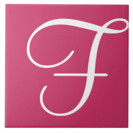 Hex cc3366 Färg, Monogram keramiskt plattor Kakelplatta