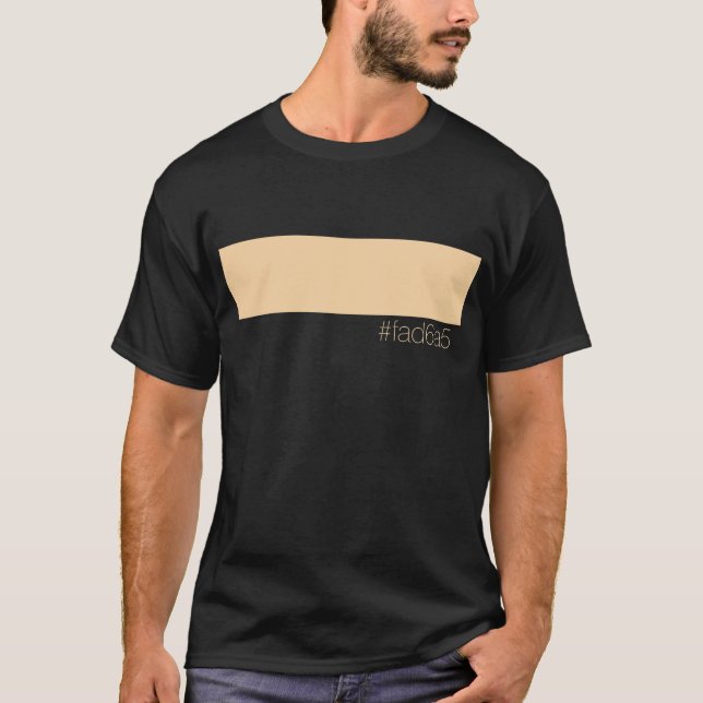 Hex FAD6A5 Varmt Ljus Orange Persika Minimalistisk T Shirt (Framsida)