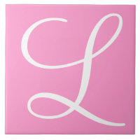 Hex ff99cc Färg Number Monogram Ceramic Tile