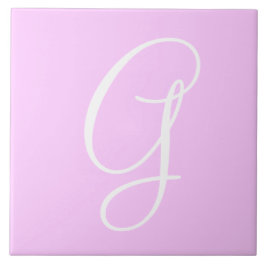 Hex FFCC Färg Number Monogram Ceramic Tile Kakelplatta