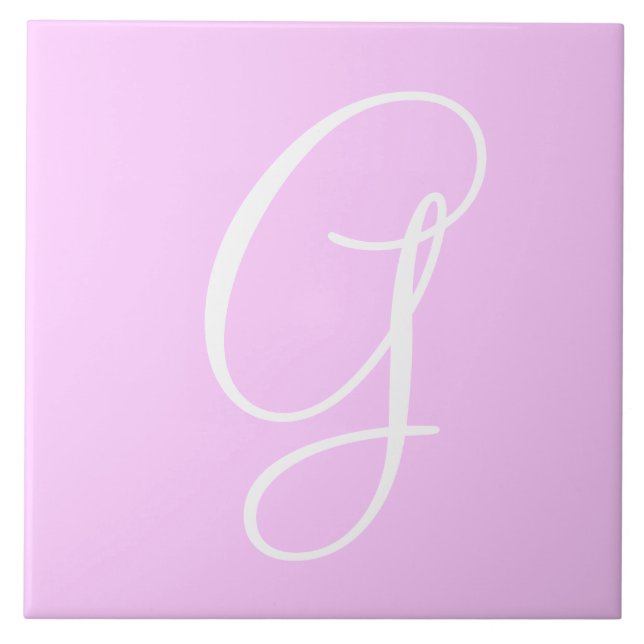 Hex FFCC Färg Number Monogram Ceramic Tile Kakelplatta (Framsidan)