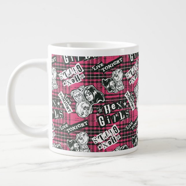 Hex Girls Punk Play Mönster Jumbo Mugg (Vänster)