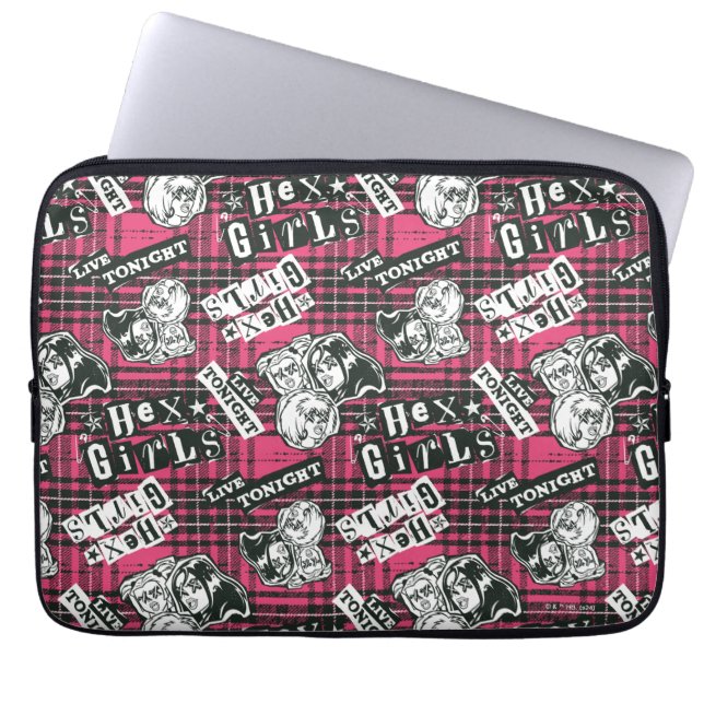 Hex Girls Punk Play Mönster Laptop Fodral (Framsidan)