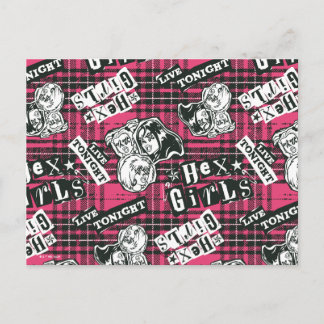 Hex Girls Punk Play Mönster Vykort