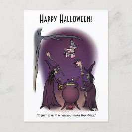Hex Mex Halloween-vykort Vykort