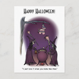 Hex Mex Halloween-vykort Vykort