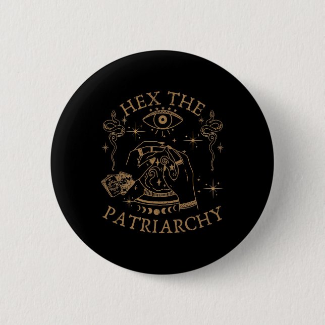Hex, patriarkatets feministiska häxa knapp (Framsida)