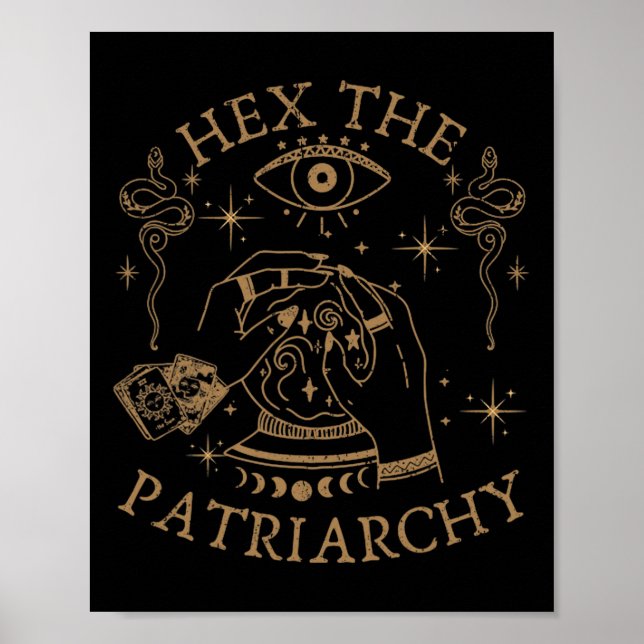Hex, patriarkatets feministiska häxa poster (Framsidan)