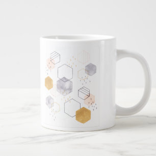 Hex-punktdiagram Jumbo Mugg