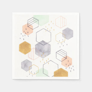 Hex-punktdiagram Pappersservett