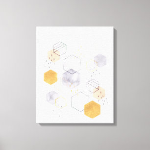 Hex Scatter Canvastryck