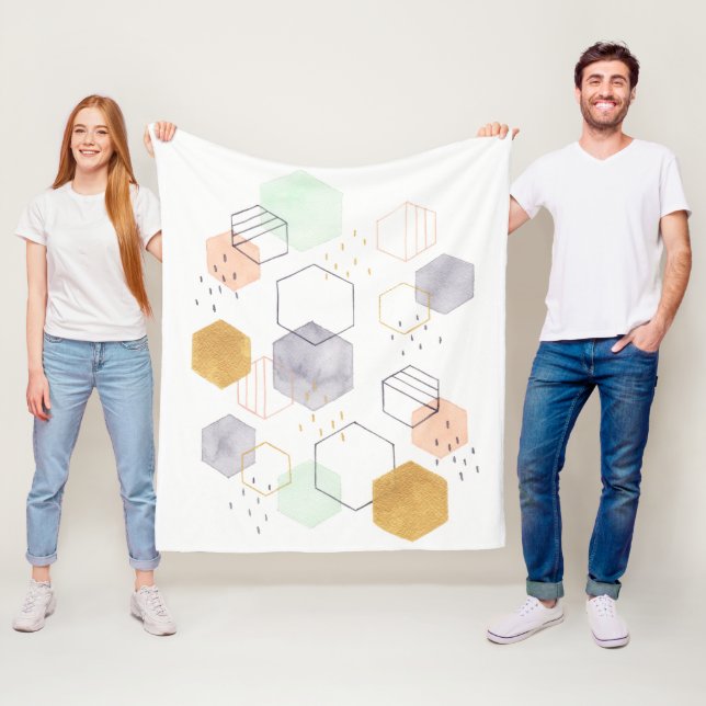 Hex Scatter Fleecefilt (På plats)