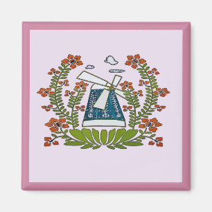 Hex Sign, Pennsylvania Dutch, Kvarn Magnet