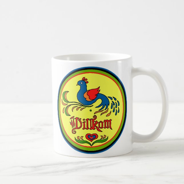 Hex Sign Välkommen Bird Kaffemugg (Höger)