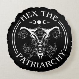 Hex the Patriarchy Rund Kudde