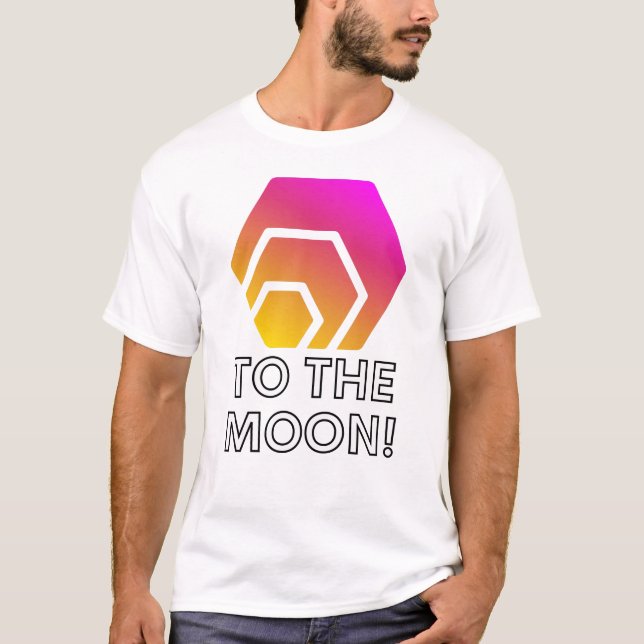 hex to Måne Crypto hex Altcoin T Shirt (Framsida)