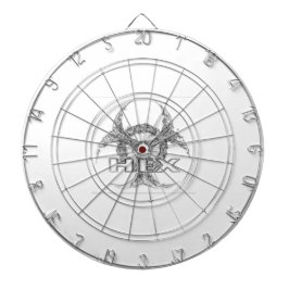 HEX Vitt mörkt ritbord Darttavla