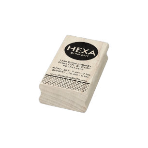 hexa-affärskort stämpel