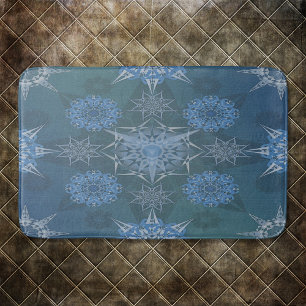 Hexa triangles yantra petals inscription badrumsmatta