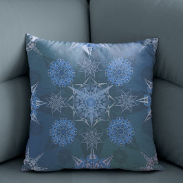Hexa triangles yantra petals inscription kudde