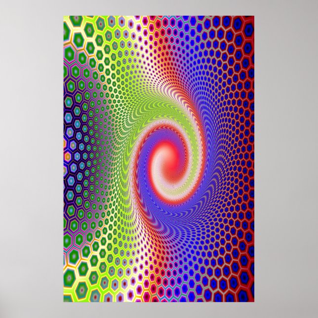 Hexacomb Spiral Poster (Framsidan)