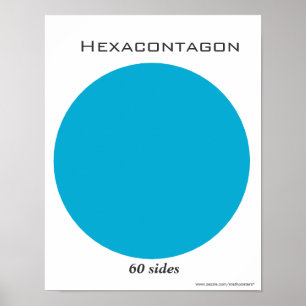 Hexacontagon Poster av Polygon