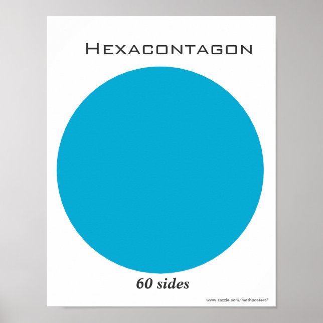 Hexacontagon Poster av Polygon (Framsidan)