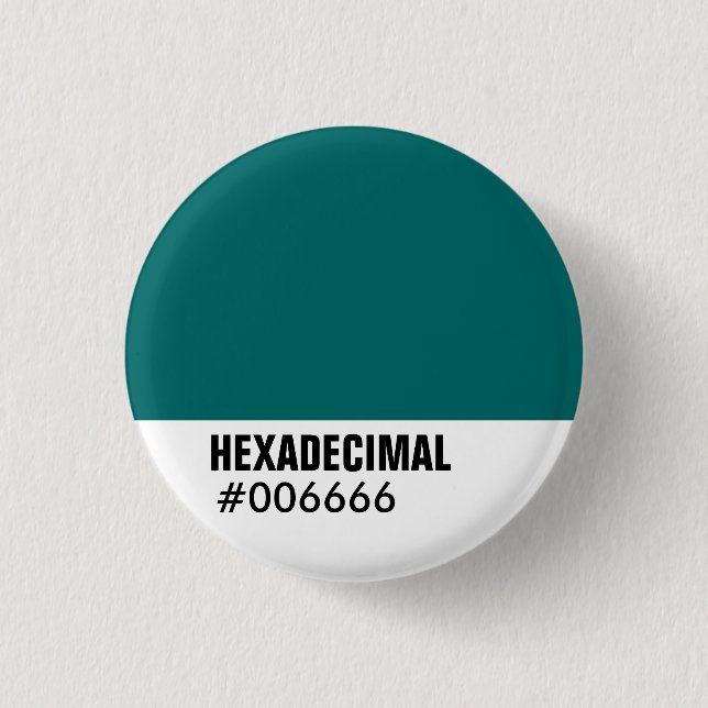 HEXADECIMAL Färg-mall - anpassad Knapp (Framsida)