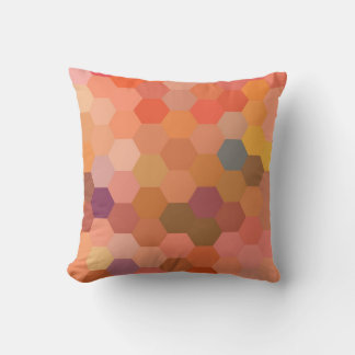 Hexagon Abstrakt Art | Modern geometrisk Mönster 2 Kudde