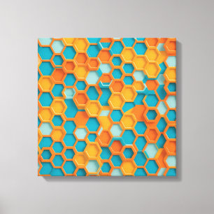 Hexagon Canvastryck