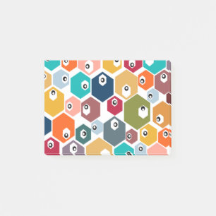 Hexagon Eyebollar Post-it Block