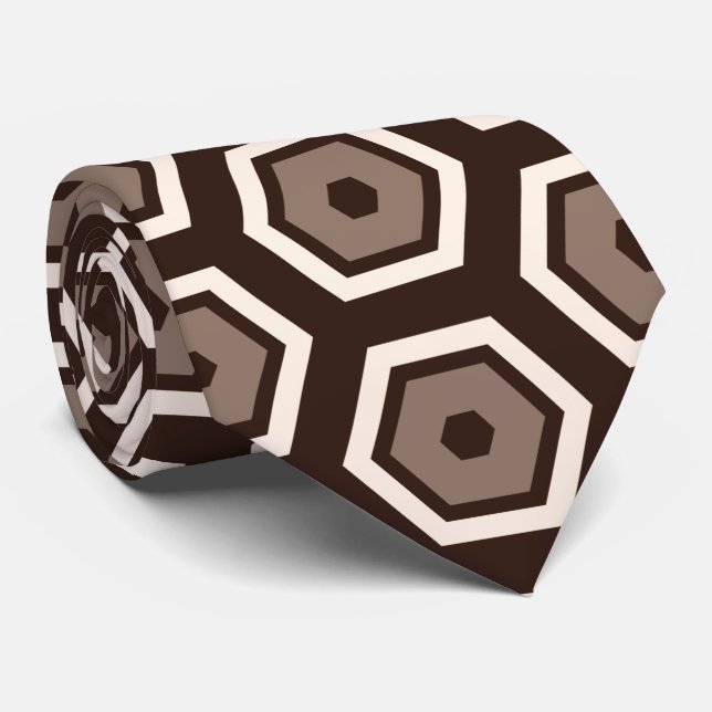 Hexagon Layers Herrhalsduk Slips (Rullad)