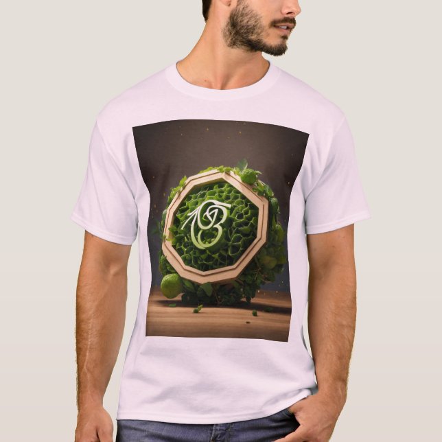 Hexagon manar-Shirt Design T Shirt (Framsida)