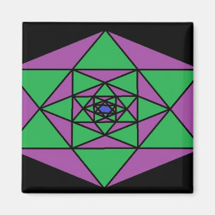 Hexagon Mandala Magnet