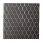 Hexagon Mönster Black Kakelplatta<br><div class="desc">En svart sexhörning av mönster-keramiskt plattor i modern snyggt för dina hemprojekt: Köksstötar, duschplattor, duschinginsatta plattor, bord-toppar, kamerahjärt eller någon annan funktionsbricka mönster som du vill skapa i ditt hem.</div>