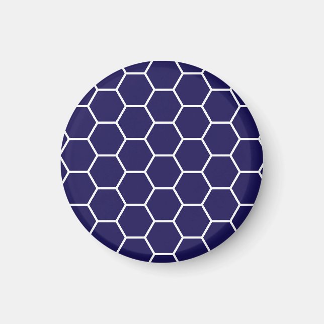 Hexagon Mönster Magnet (Framsidan)