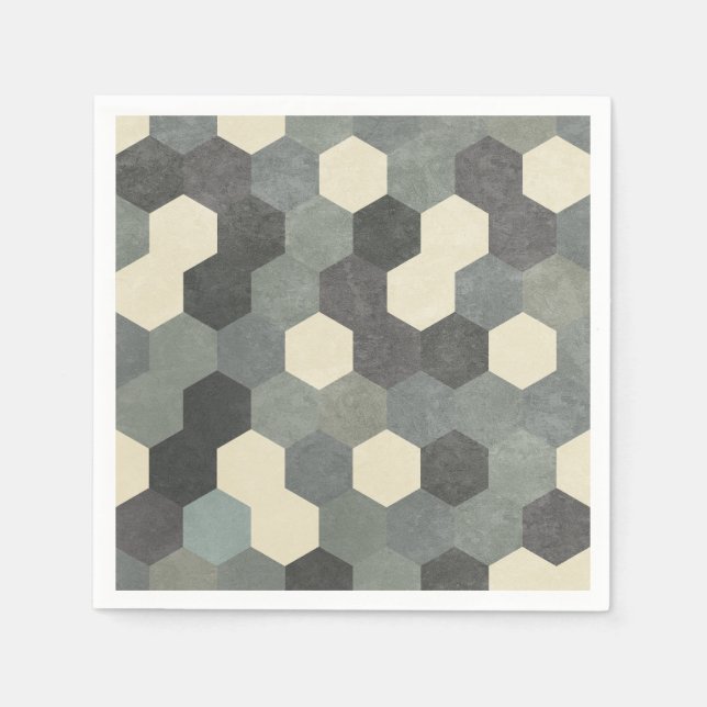 Hexagon Pattern Pappersservett (Framsidan)