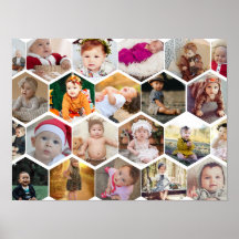 Hexagon Photo Collage