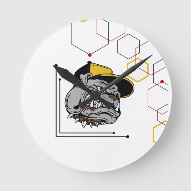 Hexagon-Pitti Rund Klocka (Framsida)