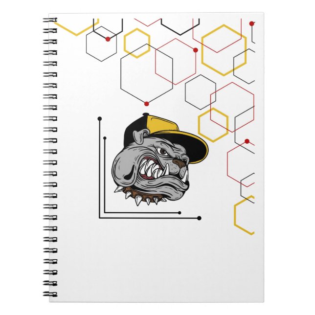 Hexagon-Pitti Spiral-Notizblock Anteckningsbok (Framsidan)