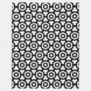 Hexagon Ringar Fleece Blanket