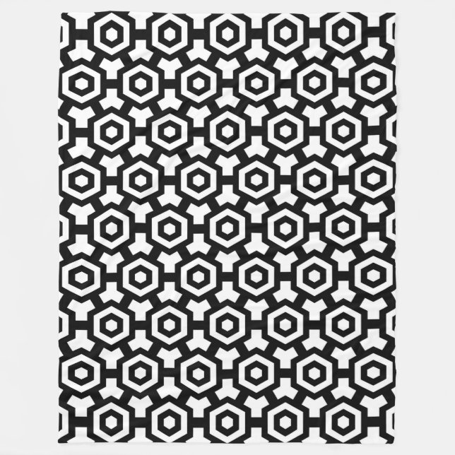 Hexagon Ringar Fleece Blanket (Framsidan)