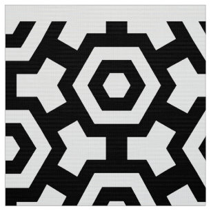 Hexagon Ringar Poplin Fabric Tyg